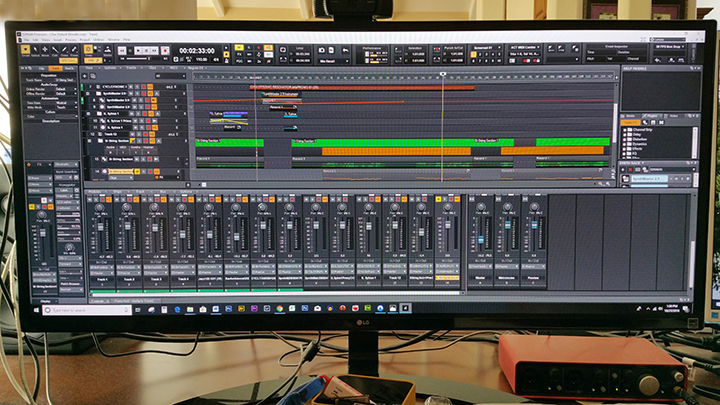 DAW Screen Shot (Digital Audio Workstation)