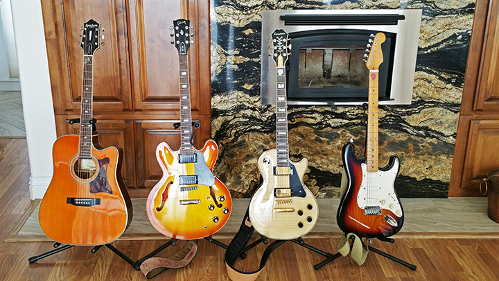 A few of John's guitars...